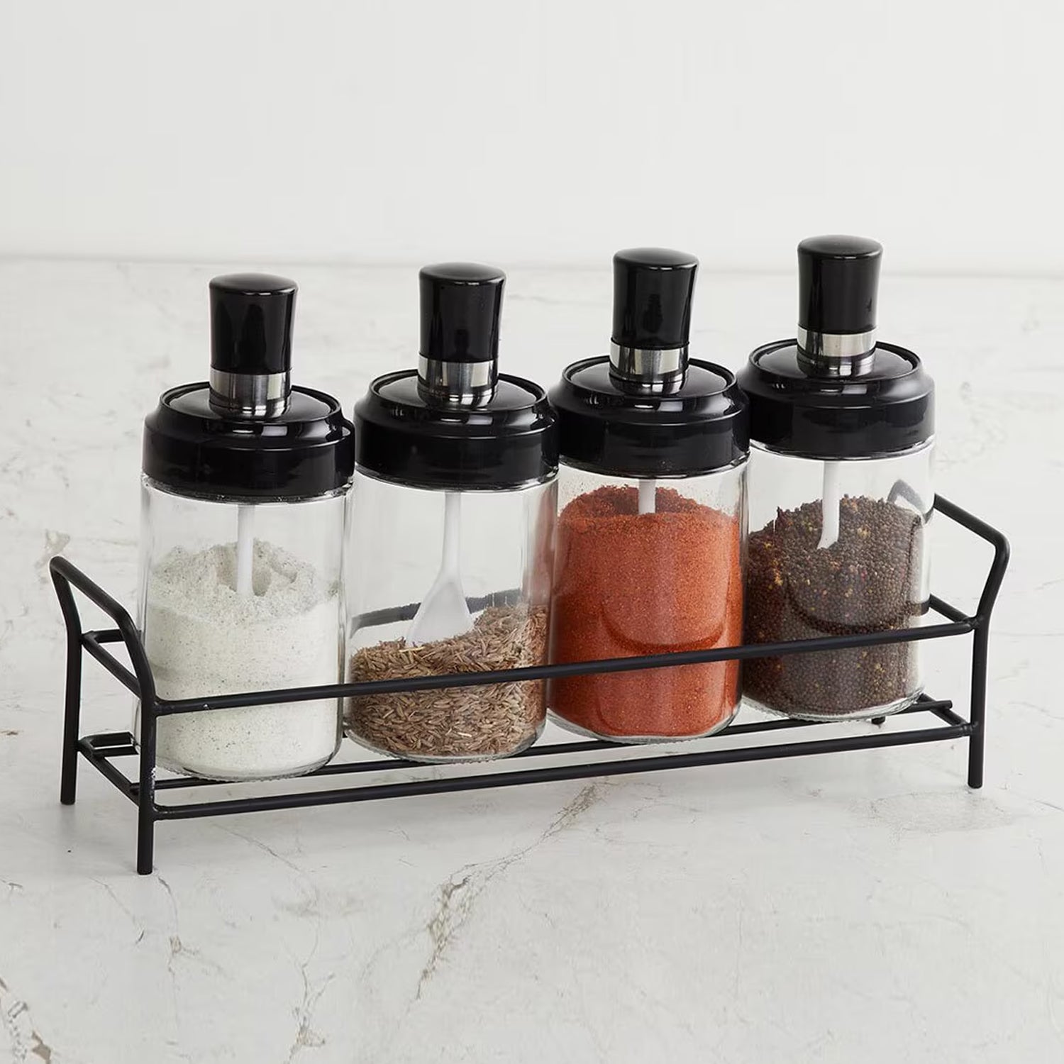 Transparent Glass Oil Dispenser 500 ML Bottle Set of 2, Spice Jar 250 ML Set of 3, Oil Bottle for Kitchen, Oil & Vinegar Storage Glass Bottle, Glass Container for Spice, Masala (5 Pcs Set) Transparent Glass Oil Dispenser 500 ML Bottle Set of 2, Spice Jar 250 ML Set of 3, Oil Bottle for Kitchen, Oil & Vinegar Storage Glass Bottle, Glass Container for Spice, Masala (5 Pcs Set)